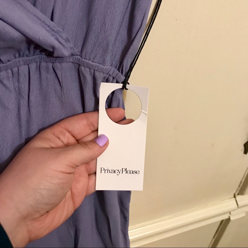 Revolve Privacy Please Purple Gansel Jumpsuit Sm - Picture 6 of 7